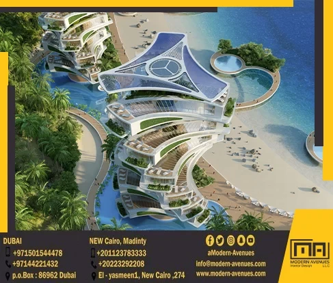 تصميم منتجع سياحي ترفيهي image